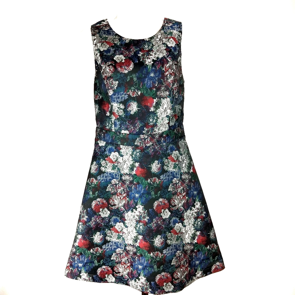 Adelyn Rae size 2 floral mini sheath dress